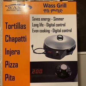 Wass grill for pizza and injera